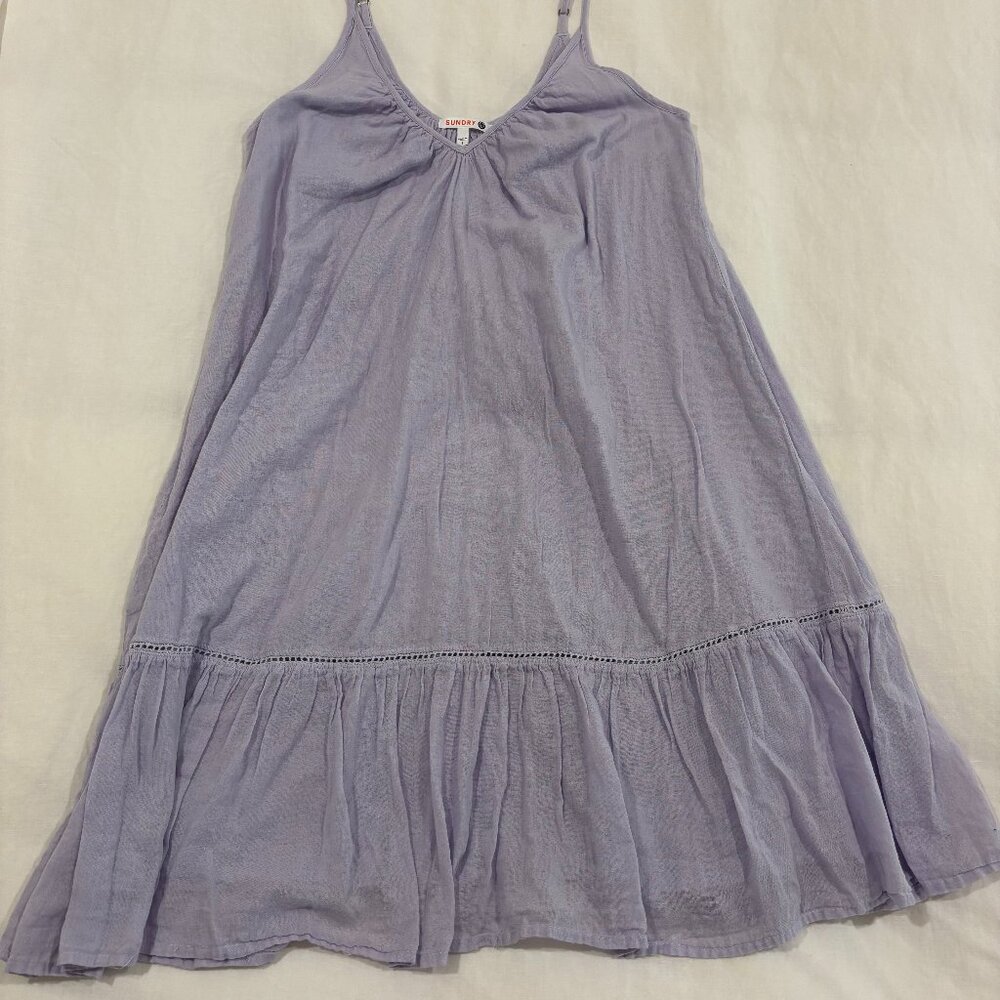 Sundry Women's SPAGHETTI STRAP DRESS Sz 1 Lilac